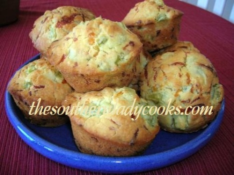 Green Tomato Muffins with Cheese - Copy